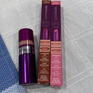 Covergirl lipstick and 2 simply ageless lip liner